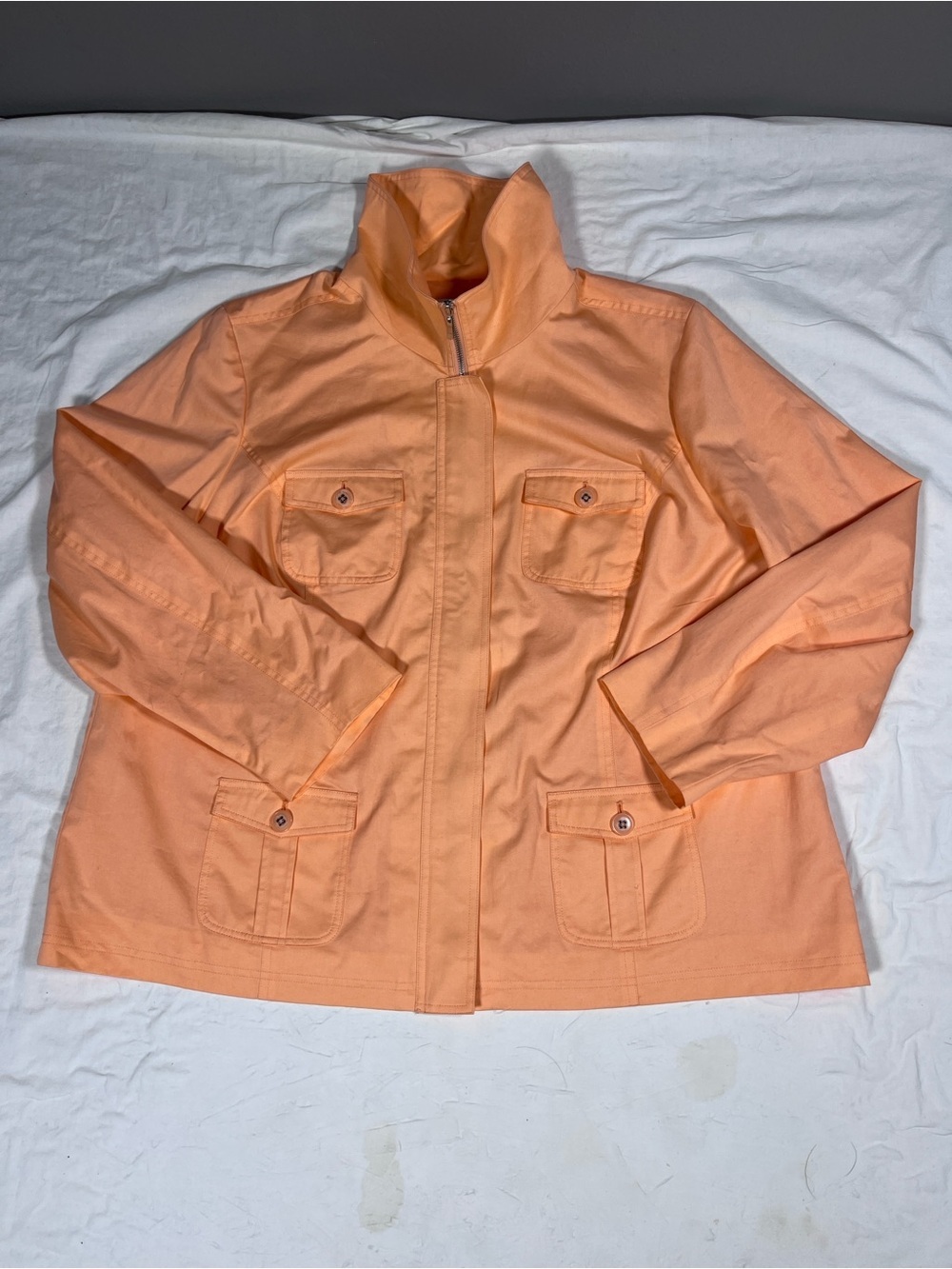 Studio Works Women's Lightweight Peach Utility Jacket Size 3X
